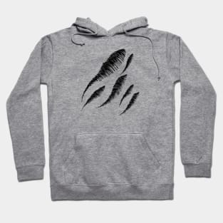 Swimming Fish Black Hoodie